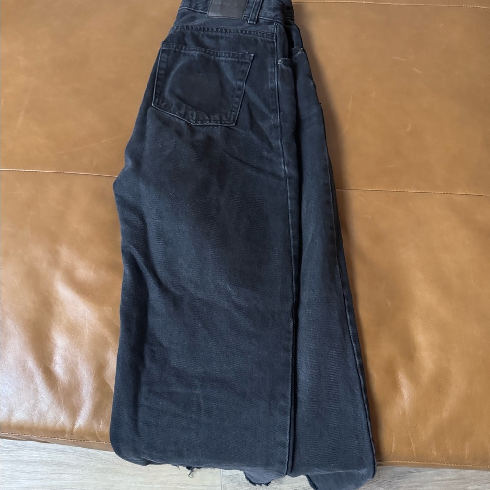 Pull&Bear Black Wide Leg Jeans